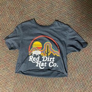 red dirt crop tee